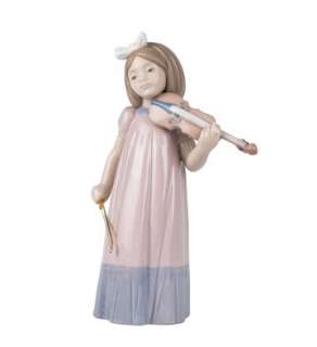 NAO LLADRO Handcrafted Porcelain   Girl with Violin NIB  