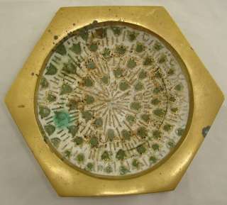   green a catchall solid brass cloisonne decorated dish suitable for
