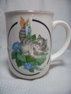 Otagiri Made in Japan Porcelain Cat Kitten Kitty Mug cup  