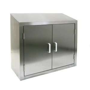   All Stainless Steel Wall Cabinet w Hinged Doors 15x60 