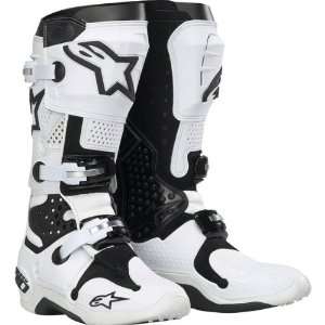  Alpinestars Tech 10 Boots , Size 12, Color White/Black 