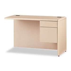 com HON® 10700 Series Single Pedestal Desk Return with Three Quarter 