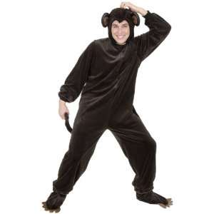 Lets Party By Charades Costumes Monkey Adult Costume / Brown   Size 