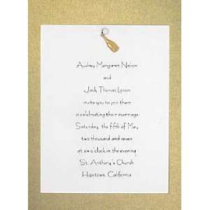 Special Event Invitations Kit Metallic Gold with Champagne Charm