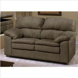  Simmons Upholstery 6399   Loveseat   Fine Suede Fern 