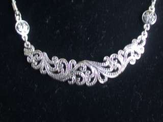 Lia Sophia Rare Silver Necklace and Earring Set Retired http//www 