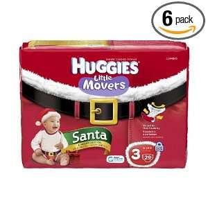  Huggies Little Movers Santa Diapers, Step 3, 29 Count 