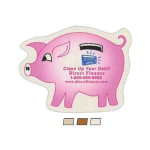 Piggy Bank   Faux suede coaster, non skid rubber backing, stock design 