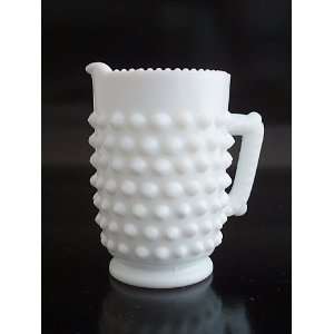 Fenton Milk Glass Hobnail Miniature Creamer #3665 Kitchen 