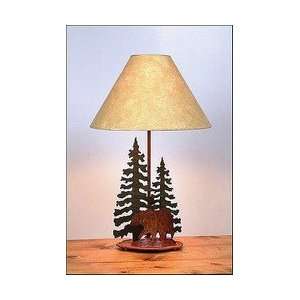 Avalanche Ranch   Bear and Trees Table Lamp II