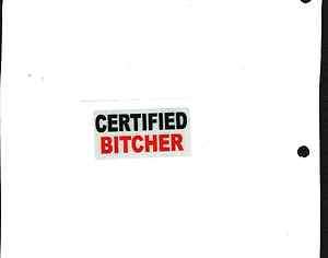 Certified Bitcher Coal Mining Sticker  