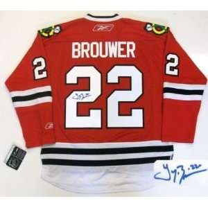    Signed Troy Brouwer Jersey   Chi 2010 Cup