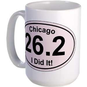  Chicago Marathon Sports Large Mug by  Kitchen 