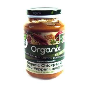 Organix 7 Month Jar Chickpea & Red Pepper Lasagne 190g  