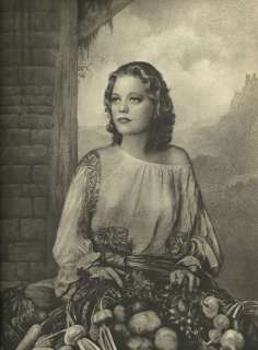 1936 William Mortensen Vintage Photogravure Print MARKET GIRL  