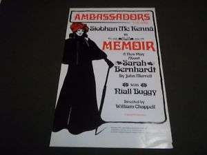 1978 MEMOIR THEATER POSTER SIOBHAN MC KENNA   I 8123  