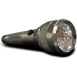  Sona LED Flashlight With 16 White Bulbs and Sturdy Metal 
