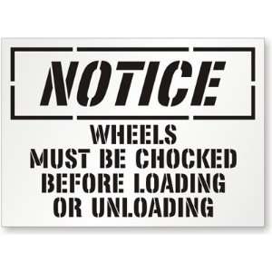 Notice Wheels Must Be Chocked before Loading Or Unloading 
