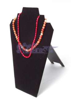 Black Velvet Curved EASEL JEWELRY DISPLAY STANDS NECKLACE  