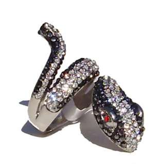 Swarovski Snake Crystal Ring Size 6 9 Womens Designer Jewelry KS9738 