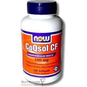  Now CoQsol CF , 120 Softgel