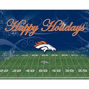  Denver Broncos NFL 2 PK Christmas Cards