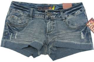 MUDD Juniors Medium Blue Jean Shorts Stretch Denim NWT $30  
