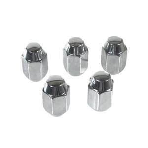 CHROME LUG NUTS, 12 MM, SET OF 5, FOR STOCK VW WHEELS 