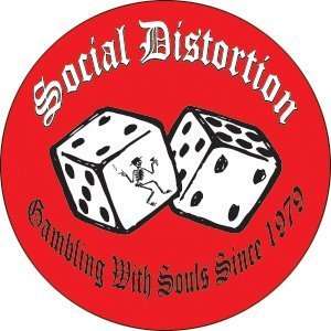  Social Distortion Dice Button B 0436 Musical Instruments