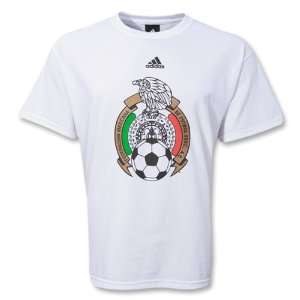  Mexico 2010 Grande Crest Soccer T Shirt (White) Sports 