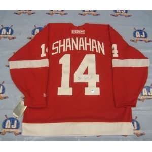  BRENDAN SHANAHAN Detroit Red Wings SIGNED Hockey JERSEY 