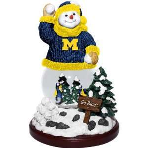  Michigan Wolverines Snowman Snowfight