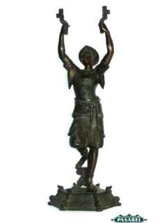 Fine Antique French Bronze Patinated Spelter Figure Ca 1880  