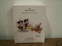 Mickey Pluto Sleigh Ride Disney Hallmark ornament  