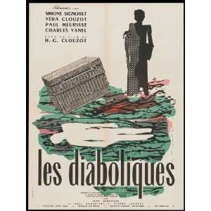 Diabolique Poster French 27x40 Simone Signoret V?ra Clouzot Paul 
