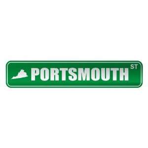   PORTSMOUTH ST  STREET SIGN USA CITY VIRGINIA