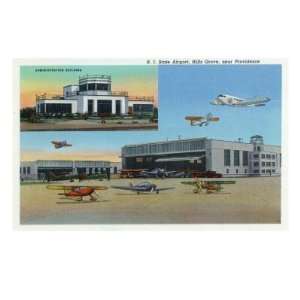   Airport Terminal, c.1940 Premium Poster Print, 16x12