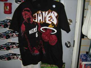 Lebron James Miami Heat Black T Shirt  