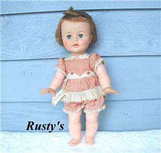   16 inch Ideal TINY KISSY Doll original clothes/ SHE WORKS  
