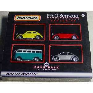  FAO Schwartz Exclusivee Four Pack Mattel Wheels VW 