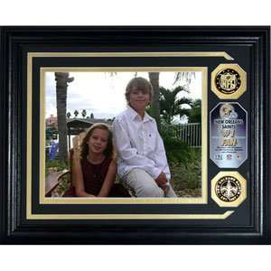 New Orleans Saints # 1 Fan Personalized Photo Mint With 2 Gold 
