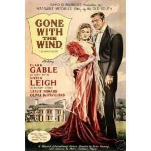    Gone with the Wind Movie Poster Clark Gable 7