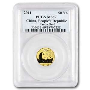  2011 (1/10 oz) Gold Chinese Panda   MS 69 PCGS Toys 