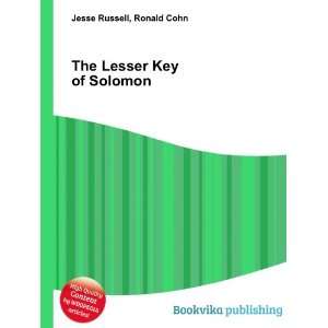   The Lesser Key of Solomon Ronald Cohn Jesse Russell Books