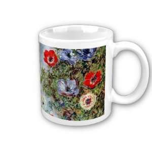  Still Life with Anemones By Claude Monet Coffee Cup 