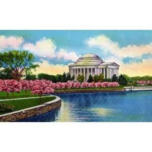Jefferson Memorial and Cherry Blossoms   Fine Art Gicl??e Photographic 