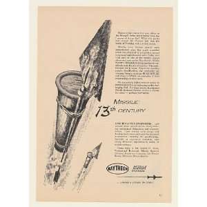   Raytheon Missile Systems 13th Century Missile Print Ad (49710) Home