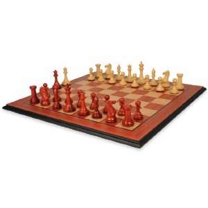  New Exclusive Staunton Chess Set Package in African Padauk 