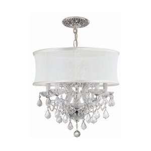 Crystorama Lighting 4415 CH SMW CLM Brentwood 6 Light Chandeliers in 