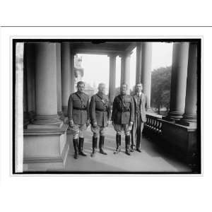  Historic Print (M) Center of group Gen. Pershing & Col. J 